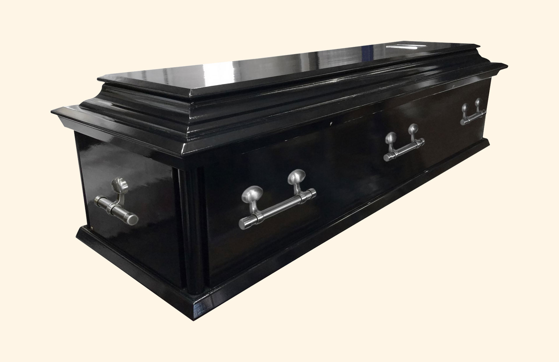Oxford Black Wooden American Style Casket